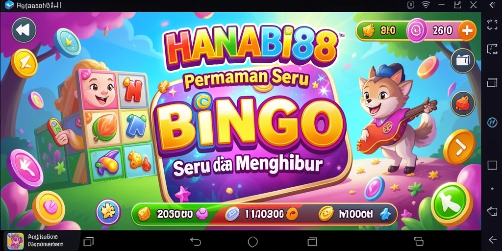Tampilan menarik dari gameplay Bingo di HANABI88