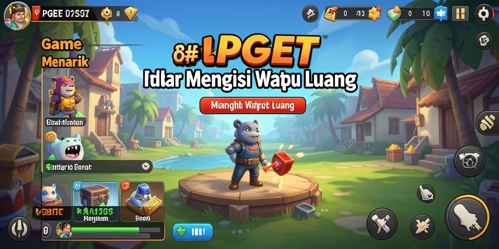 Tampilan gameplay utama PGBET dengan elemen Idle yang menarik.